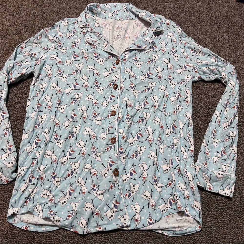 Posh Peanut Olaf Frozen Pajama Top Size Medium